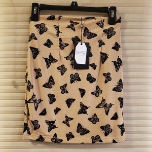 NAA NAA | Body-Con Mini Skirt in Stone sz 4